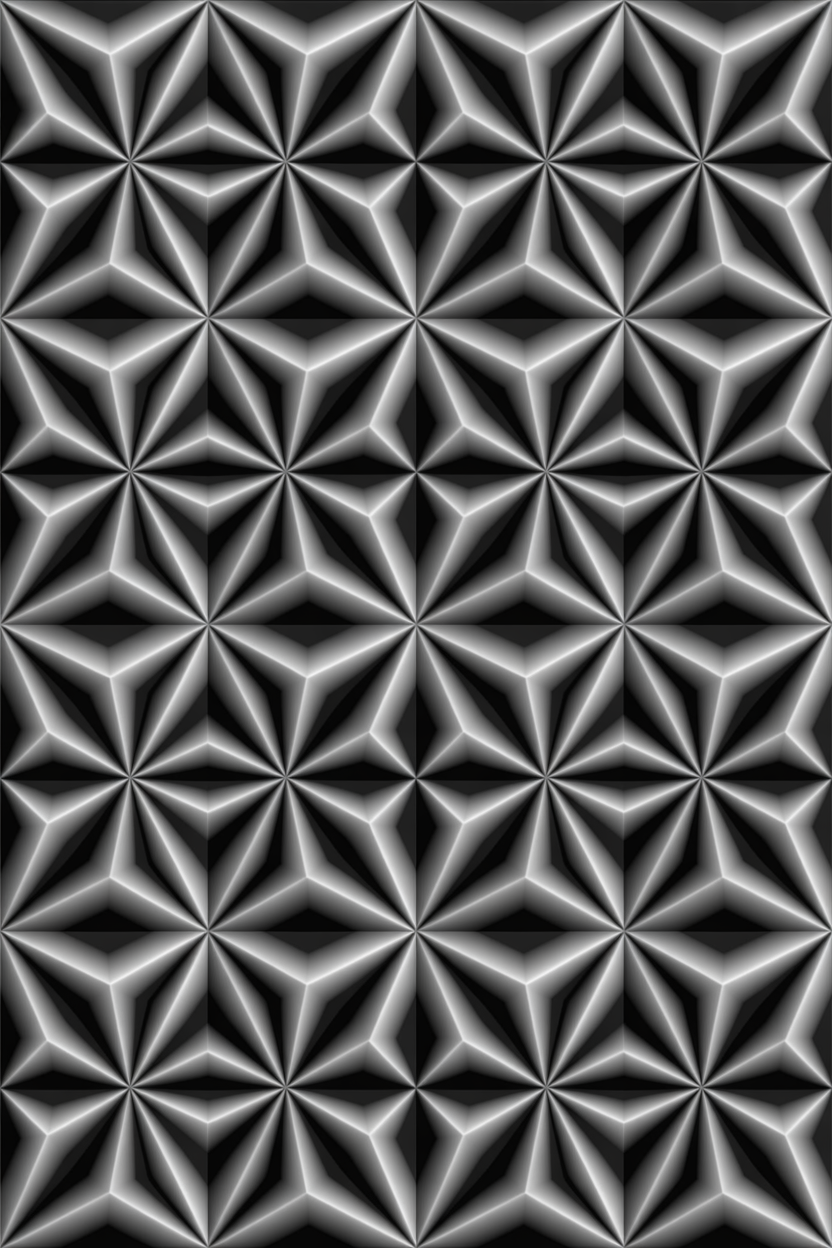 3D geometric carving illusion